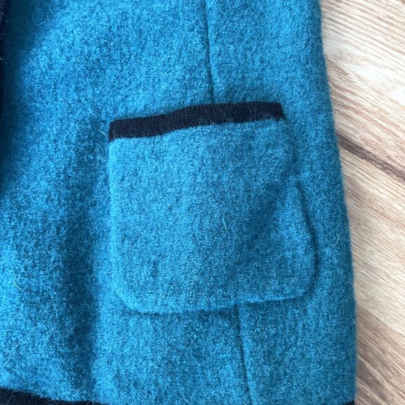 VINTAGE Appleseeds Petites 100% Boiled Wool Blazer Women’s Petite Medium - Picture 4 of 14